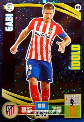 382 · Gabi · Atlético de Madrid · Ídolo - Panini Adrenalyn XL Liga BBVA 2015-16