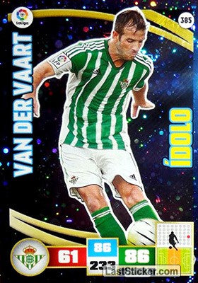 385 · Van Der Vaart · Real Betis · Ídolo - Panini Adrenalyn XL Liga BBVA 2015-16