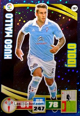 387 · Hugo Mallo · R.C. Celta · Ídolo - Panini Adrenalyn XL Liga BBVA 2015-16