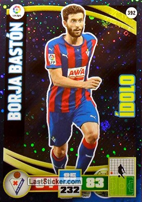 392 · Borja Bastón · S.D. Eibar · Ídolo - Panini Adrenalyn XL Liga BBVA 2015-16
