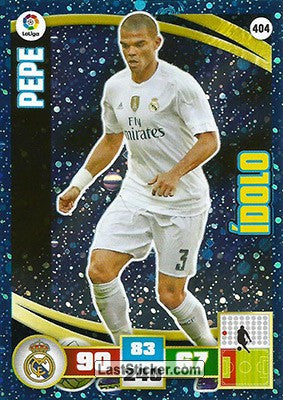 404 · Pepe · Real Madrid · Ídolo - Panini Adrenalyn XL Liga BBVA 2015-16