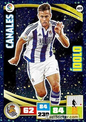 409 · Canales · Real Sociedad · Ídolo - Panini Adrenalyn XL Liga BBVA 2015-16