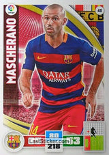 040 · Mascherano · F.C. Barcelona · Básica - Panini Adrenalyn XL Liga BBVA 2015-16