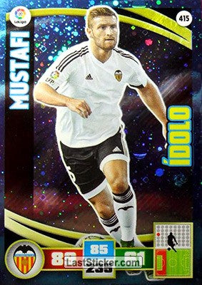 415 · Mustafi · Valencia C.F.. · Ídolo - Panini Adrenalyn XL Liga BBVA 2015-16