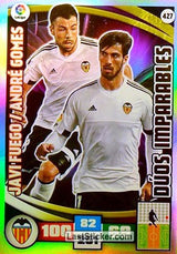 427 · Javi Fuego - André Gomes · Valencia C.F.. · Dúos Imparables - Panini Adrenalyn XL Liga BBVA 2015-16