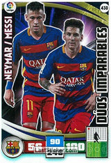 430 · Neymar - Messi · F.C. Barcelona · Dúos Imparables - Panini Adrenalyn XL Liga BBVA 2015-16