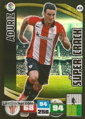 433 · Aduriz · Athletic Club · Súper Crack - Panini Adrenalyn XL Liga BBVA 2015-16