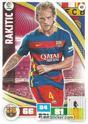 043 · Rakitic · F.C. Barcelona · Básica - Panini Adrenalyn XL Liga BBVA 2015-16