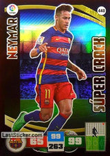 440 · Neymar · F.C. Barcelona · Súper Crack - Panini Adrenalyn XL Liga BBVA 2015-16