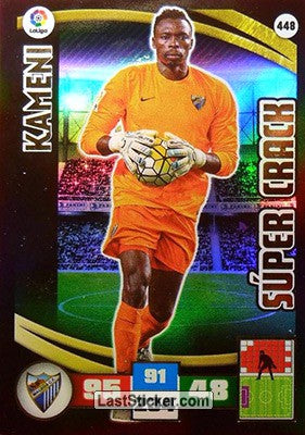 448 · Kameni · Málaga C.F. · Súper Crack - Panini Adrenalyn XL Liga BBVA 2015-16