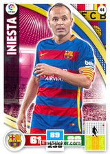 044 · Iniesta · F.C. Barcelona · Básica - Panini Adrenalyn XL Liga BBVA 2015-16