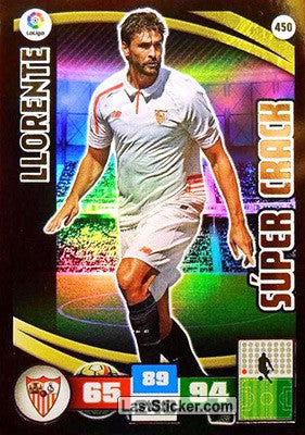 450 · Llorente · Sevilla F.C. · Súper Crack - Panini Adrenalyn XL Liga BBVA 2015-16