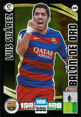 456 · Luis Suárez · F.C. Barcelona · Balón de Oro - Panini Adrenalyn XL Liga BBVA 2015-16