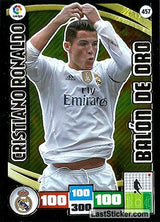 457 · Cristiano Ronaldo · Real Madrid · Balón de Oro - Panini Adrenalyn XL Liga BBVA 2015-16