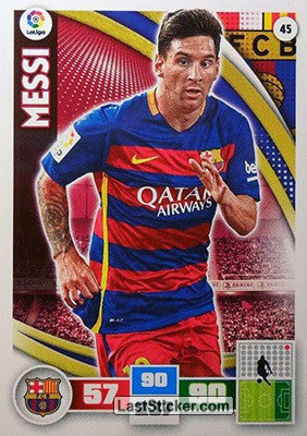 045 · Messi · F.C. Barcelona · Básica - Panini Adrenalyn XL Liga BBVA 2015-16
