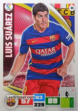 046 · Luis Suárez · F.C. Barcelona · Básica - Panini Adrenalyn XL Liga BBVA 2015-16