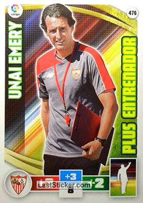 476 · Unai Emery · Sevilla F.C. · Plus Entrenador - Panini Adrenalyn XL Liga BBVA 2015-16