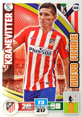 480 · Kranevitter · Atlético de Madrid · Nuevo Fichaje - Panini Adrenalyn XL Liga BBVA 2015-16