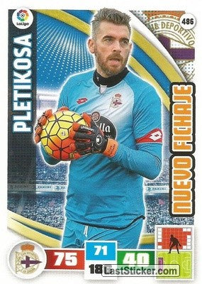 486 · Pletikosa · R.C. Deportivo · Nuevo Fichaje - Panini Adrenalyn XL Liga BBVA 2015-16
