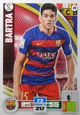 049 · Bartra · F.C. Barcelona · Básica - Panini Adrenalyn XL Liga BBVA 2015-16