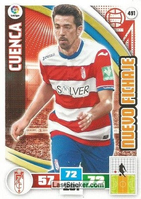 491 · Cuenca · Granada C.F. · Nuevo Fichaje - Panini Adrenalyn XL Liga BBVA 2015-16