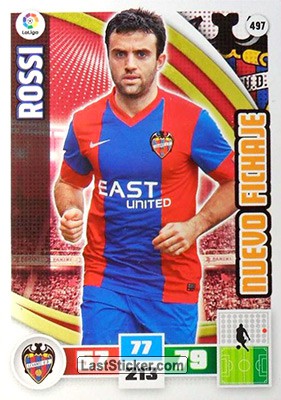 497 · Rossi · Levante U.D. · Nuevo Fichaje - Panini Adrenalyn XL Liga BBVA 2015-16
