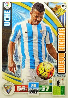 499 · Uche · Málaga C.F. · Nuevo Fichaje - Panini Adrenalyn XL Liga BBVA 2015-16
