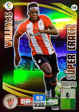 518 · Williams · Athletic Club · Nuevo Súper Crack - Panini Adrenalyn XL Liga BBVA 2015-16