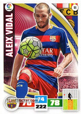 051 · Aleix Vidal · F.C. Barcelona · Básica - Panini Adrenalyn XL Liga BBVA 2015-16