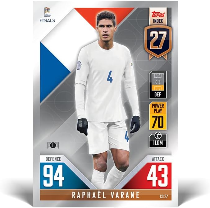 Caja de Sobres Topps Match Attax 101 Road to UEFA Nations League Finals – Display Box de 24 Sobres (Año 2022)