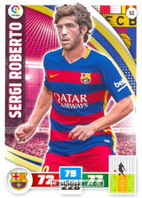 052 · Sergi Roberto · F.C. Barcelona · Básica - Panini Adrenalyn XL Liga BBVA 2015-16
