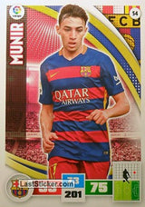 054 · Munir · F.C. Barcelona · Básica - Panini Adrenalyn XL Liga BBVA 2015-16