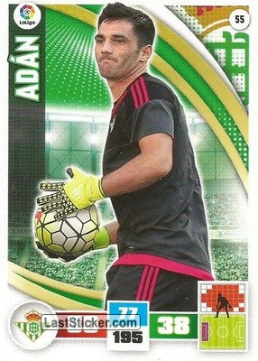 055 · Adán · Real Betis · Básica - Panini Adrenalyn XL Liga BBVA 2015-16