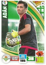 055 · Adán · Real Betis · Básica - Panini Adrenalyn XL Liga BBVA 2015-16