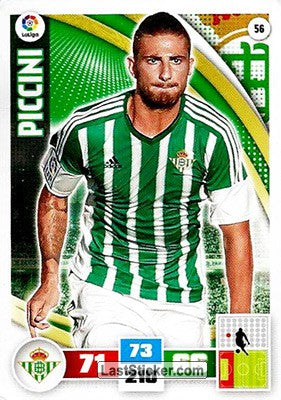 056 · Piccini · Real Betis · Básica - Panini Adrenalyn XL Liga BBVA 2015-16