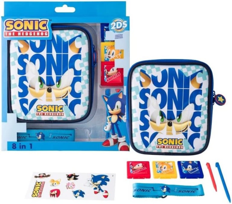 2DS Funda Sonic con 8 Accesorios