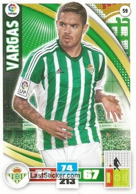 059 · Vargas · Real Betis · Básica - Panini Adrenalyn XL Liga BBVA 2015-16