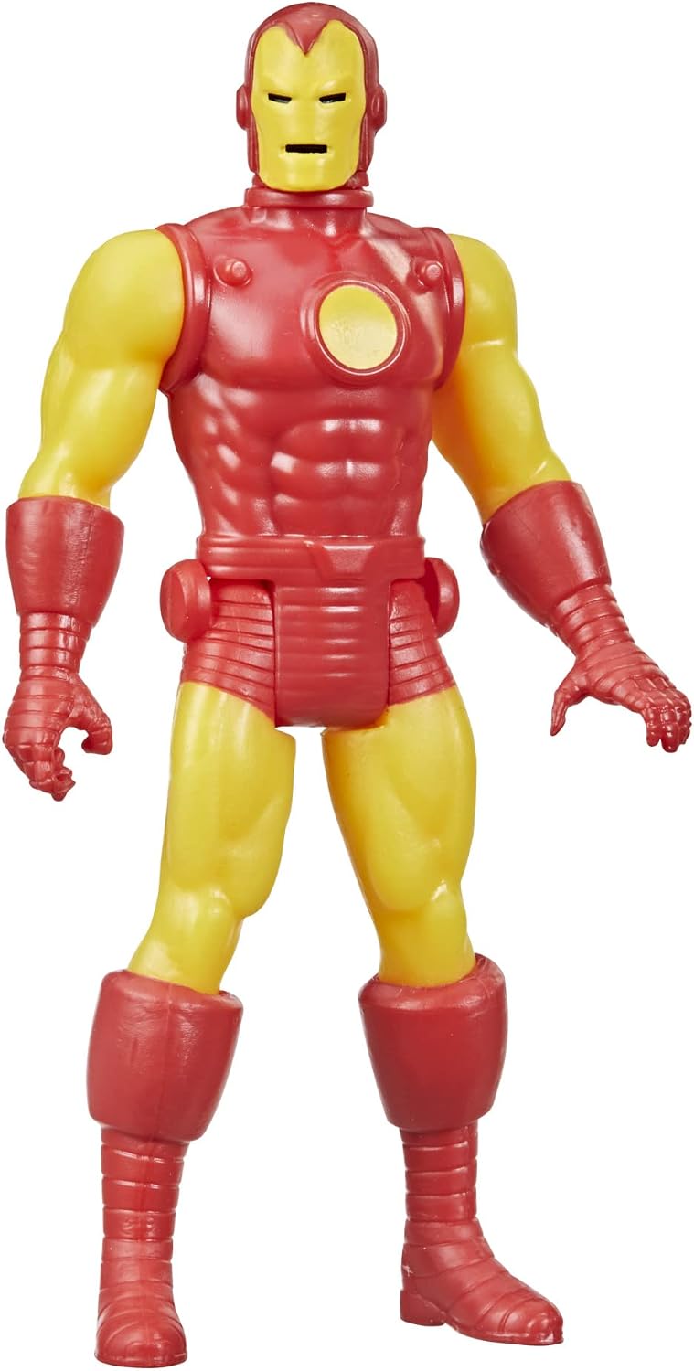 Figura Hasbro Marvel Legends Retro 375 Collection: The Invincible Iron Man de 9.5 cm (#F2656) - Año 2021
