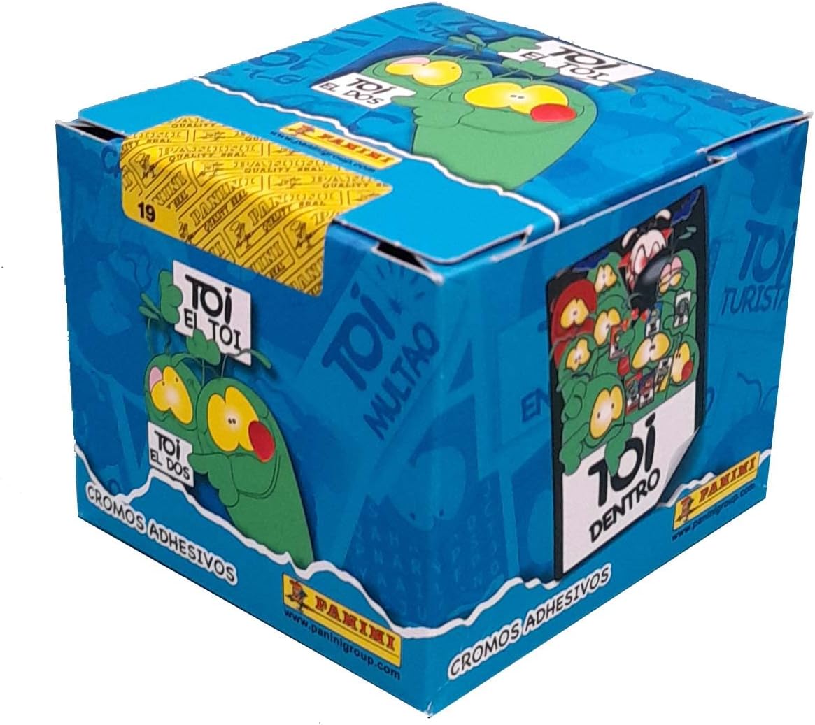 Caja de 50 Sobres de Cromos Panini Toi 2 (Toi El Dos) - 250 Cromos en Total - Año 2021