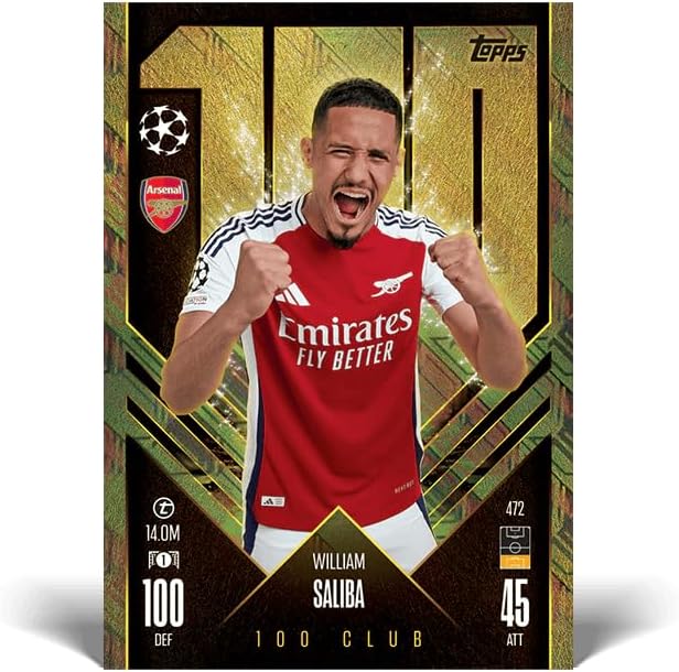 Paquete Topps Match Attax Champions League 2024/25 – Eco Pack de 39 Cartas (Año 2024)