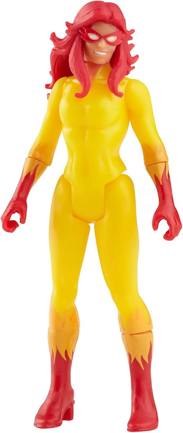 Figura Hasbro Marvel Legends Retro 375 Collection: Firestar de 9.5 cm (#F3822) - Año 2022