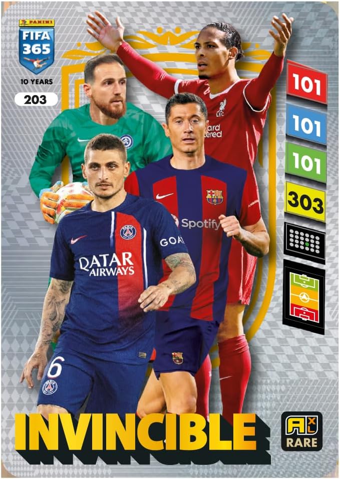 Sobres Panini FIFA 365 Adrenalyn XL 2025 Official Trading Cards – Edición Especial 10 Aniversario NUEVO