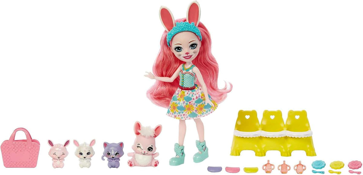 Muñeca Mattel Enchantimals Baby Best Friends: [Nombre del Personaje] con Mascota – JUGUETE NUEVO EN CAJA