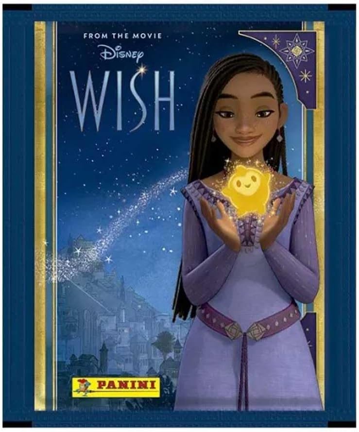 Caja de 50 Sobres de Cromos Panini: Disney Wish - 250 Cromos en Total - Año 2023