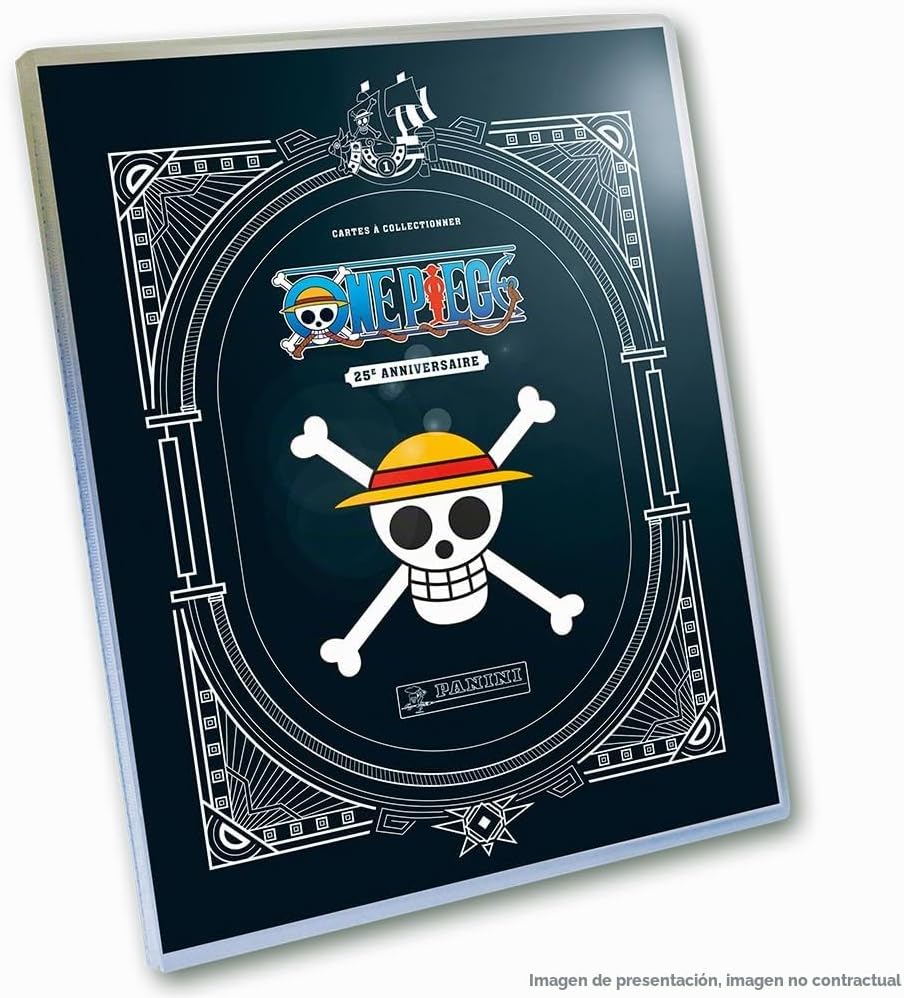 Starter Pack Panini One Piece 25th Anniversary Trading Cards: Álbum Archivador + 2 Sobres + Carta Edición Limitada – PRODUCTO NUEVO Y PRECINTADO