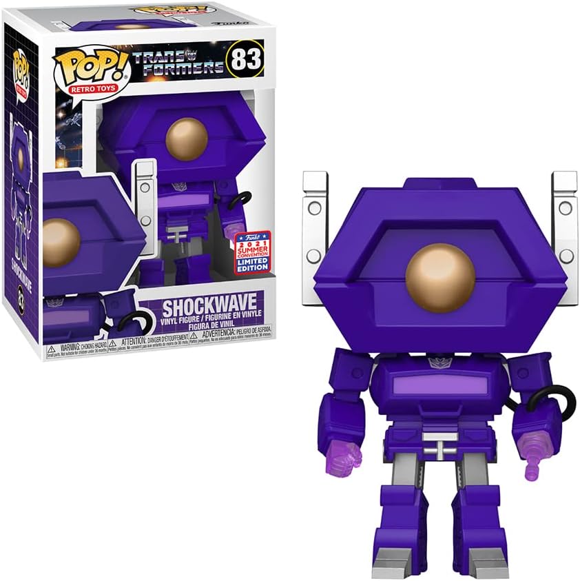 Funko Pop! Retro Toys: Transformers - Shockwave (Summer Convention 2021) de 9.5 cm (#83) - Año 2021