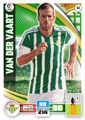 063 · Van der Vaart · Real Betis · Básica - Panini Adrenalyn XL Liga BBVA 2015-16