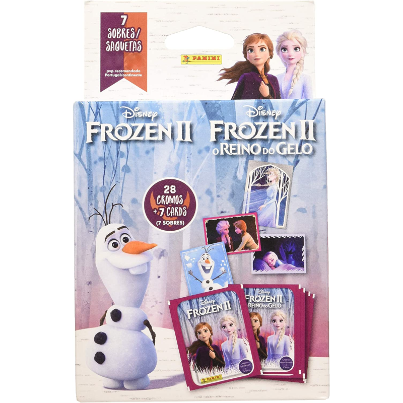 Caja 7 Sobres Panini Frozen II El Reino de Hielo