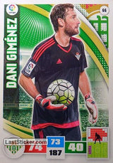 066 · Dani Giménez · Real Betis · Básica - Panini Adrenalyn XL Liga BBVA 2015-16