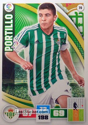 070 · Portillo · Real Betis · Básica - Panini Adrenalyn XL Liga BBVA 2015-16